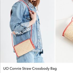 UO Connie Straw Crossbody Bag